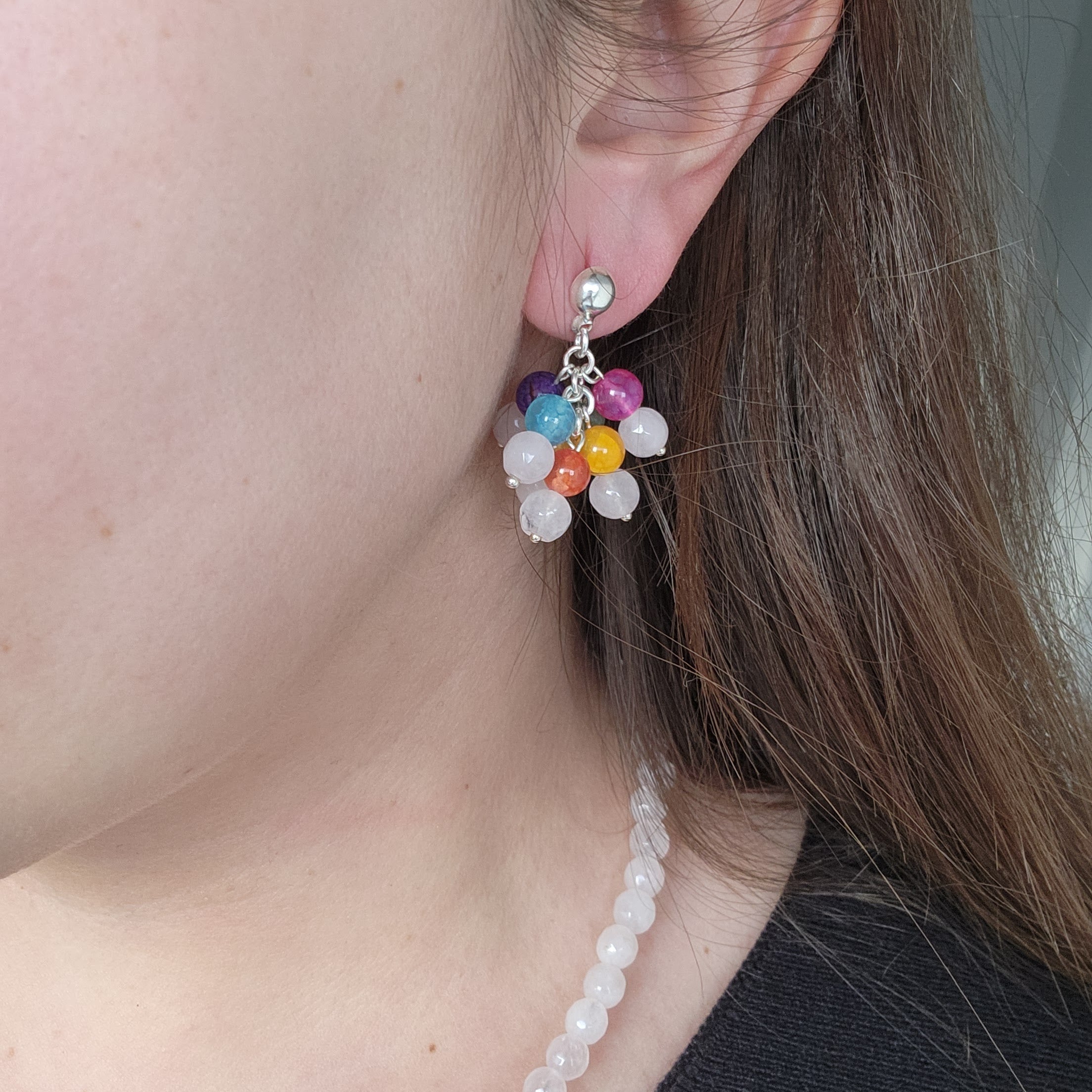 Aros 7 Chakras Cuarzo