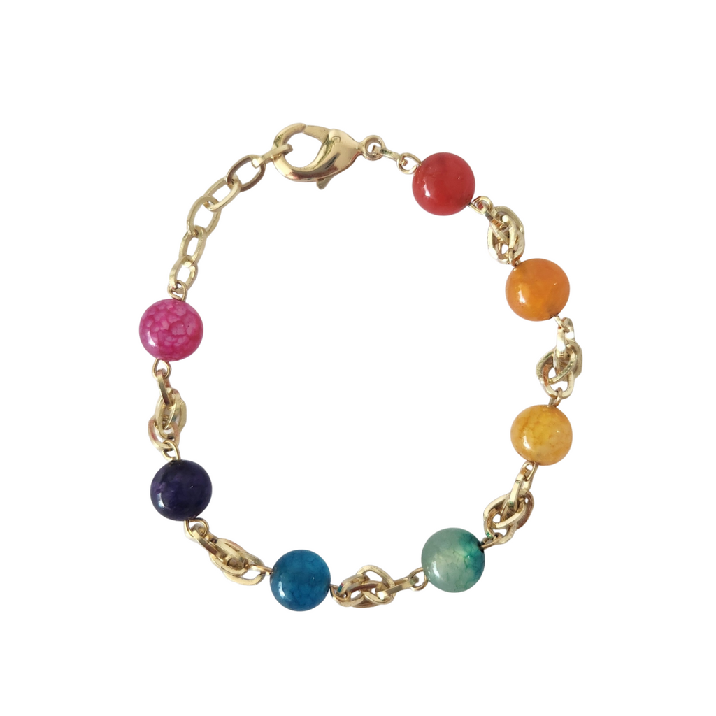 Pulsera 7 Chakras Violeta L